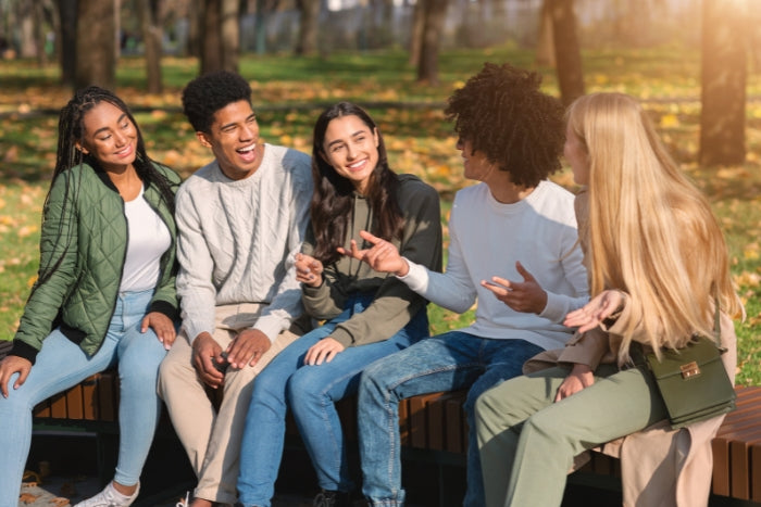 group of youth hanging out