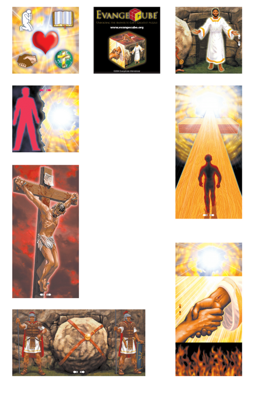 4 Pack of The Gospel Sharing Evangecube by E3 Resources